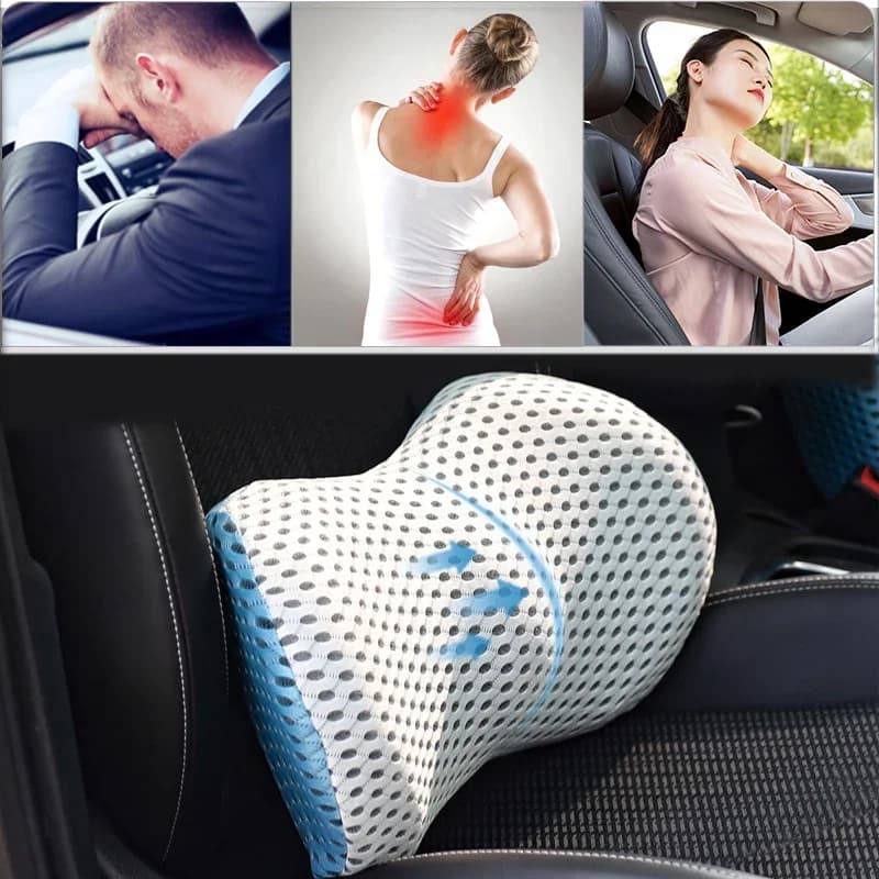 Cuscino per auto in rete cuscino di supporto lombare cuscino per la vita del seggiolino auto proteggi la colonna vertebrale cuscino per la schiena bassa cuscino per dormire