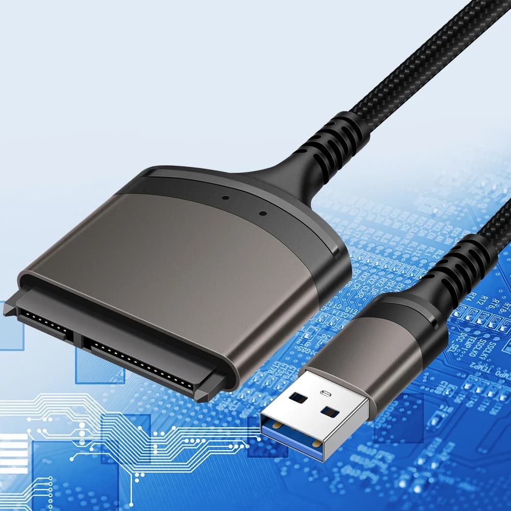 Cavo Adattatore USB 3.0 a SATA Tipo C per Disco Rigido SSD HDD, Trasferimento Dati Esterno Compatibile con Windows Mac Linux