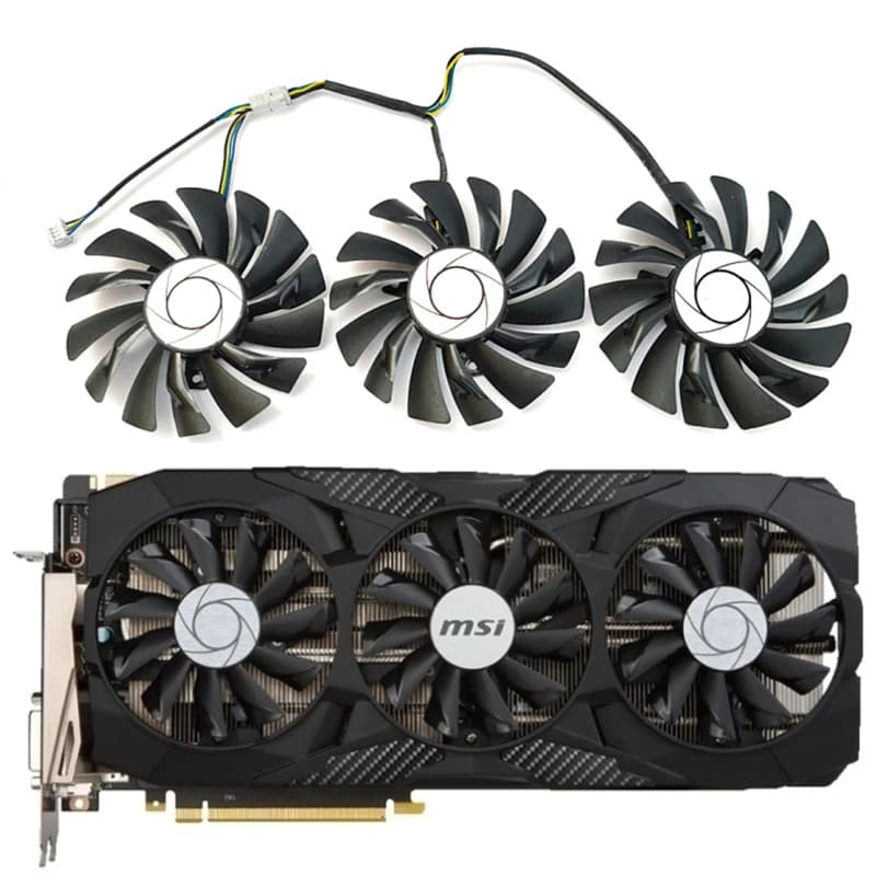 Ventola originale 1 lotto 85MM 4PIN muslimex GTX 1080 GPU, per MSI GTX 1080TI 1080 1070TI 1070 1060 980 ventola di raffreddamento della scheda Video DUKE