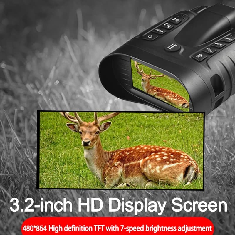 NV2185 Plus 4K Visione notturna montata sulla testa Videocamera Ultra HD IR e torcia Binocolo digitale giorno notte per la caccia