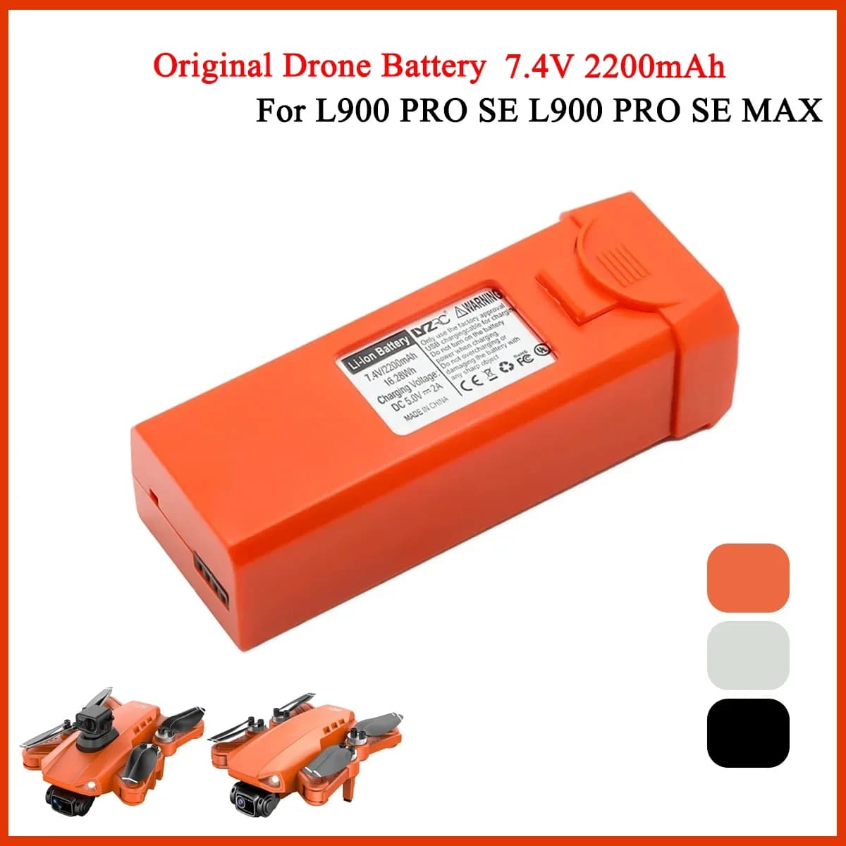 Battery L900 PRO SE Max battery Drone 7.4V 2200mah Drone L900 SE MAX accessories Drone for original LYZRC Bateria L900 PRO If