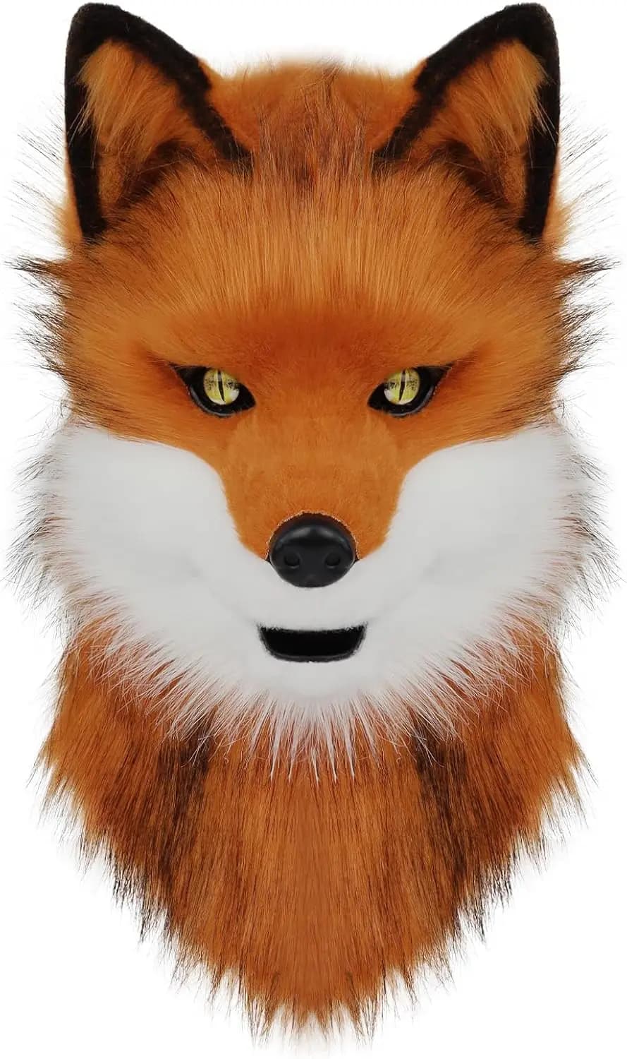 Maschera Integrale di Lupo Peloso per Costume di Halloween, Maschera Animale Unisex per Donne e Uomini