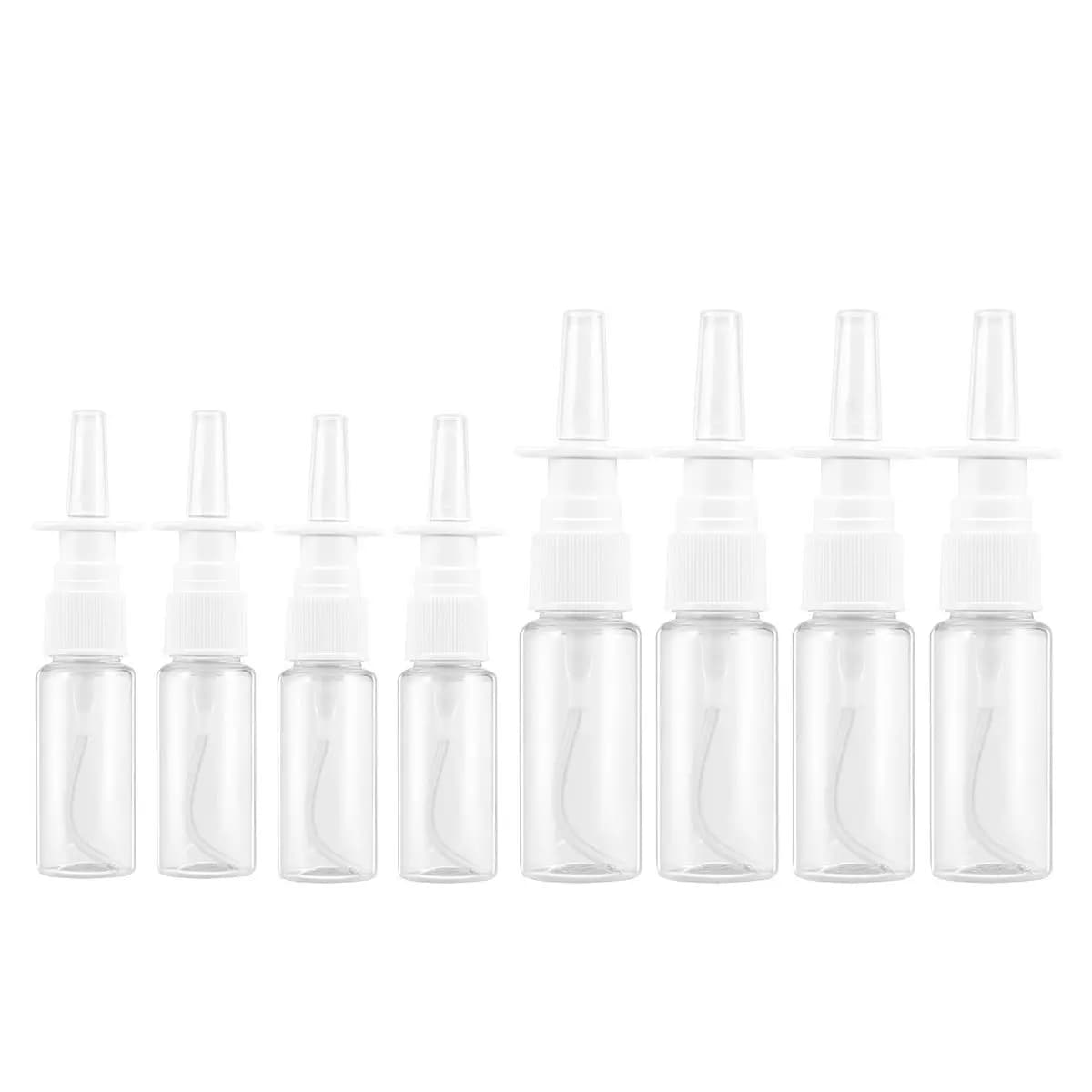 Set di 8 Flaconi Spray Nasali Premium per Animali Domestici, Trasparenti e Antigoccia, Portatili per Cura Nasale, Oli Essenziali, Profumi e Liquidi
