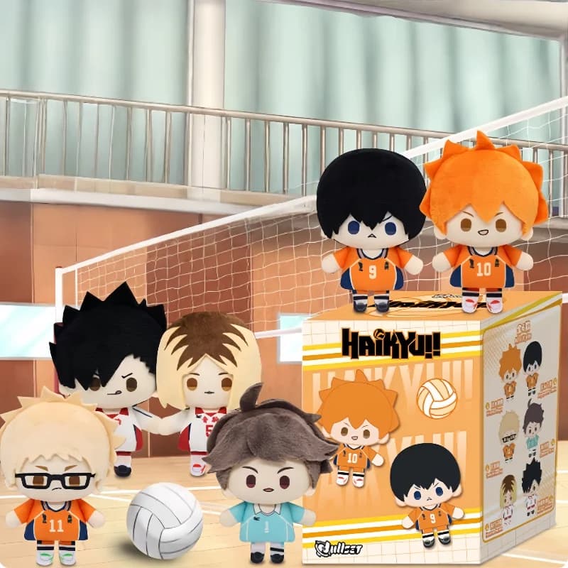 Haikyuu!! Mini bambola pendente serie scatola cieca peluche bambola kawaii scatola misteriosa figura anime borsa carina decorazione regali di raccolta