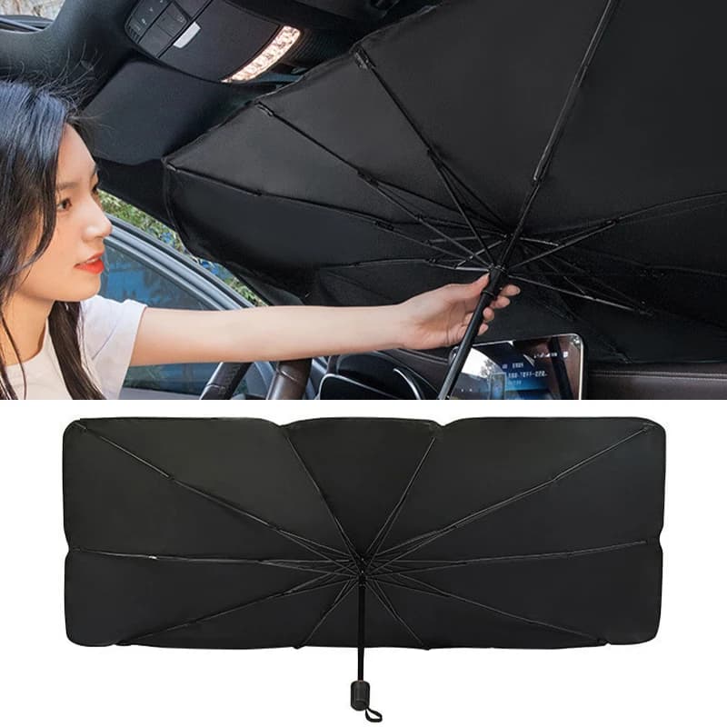 Parasole Pieghevole per Parabrezza Auto, Protezione UV e dal Calore, Scudo Solare per Finestrino Anteriore, Mantiene l'Interno Fresco per Berlina e SUV