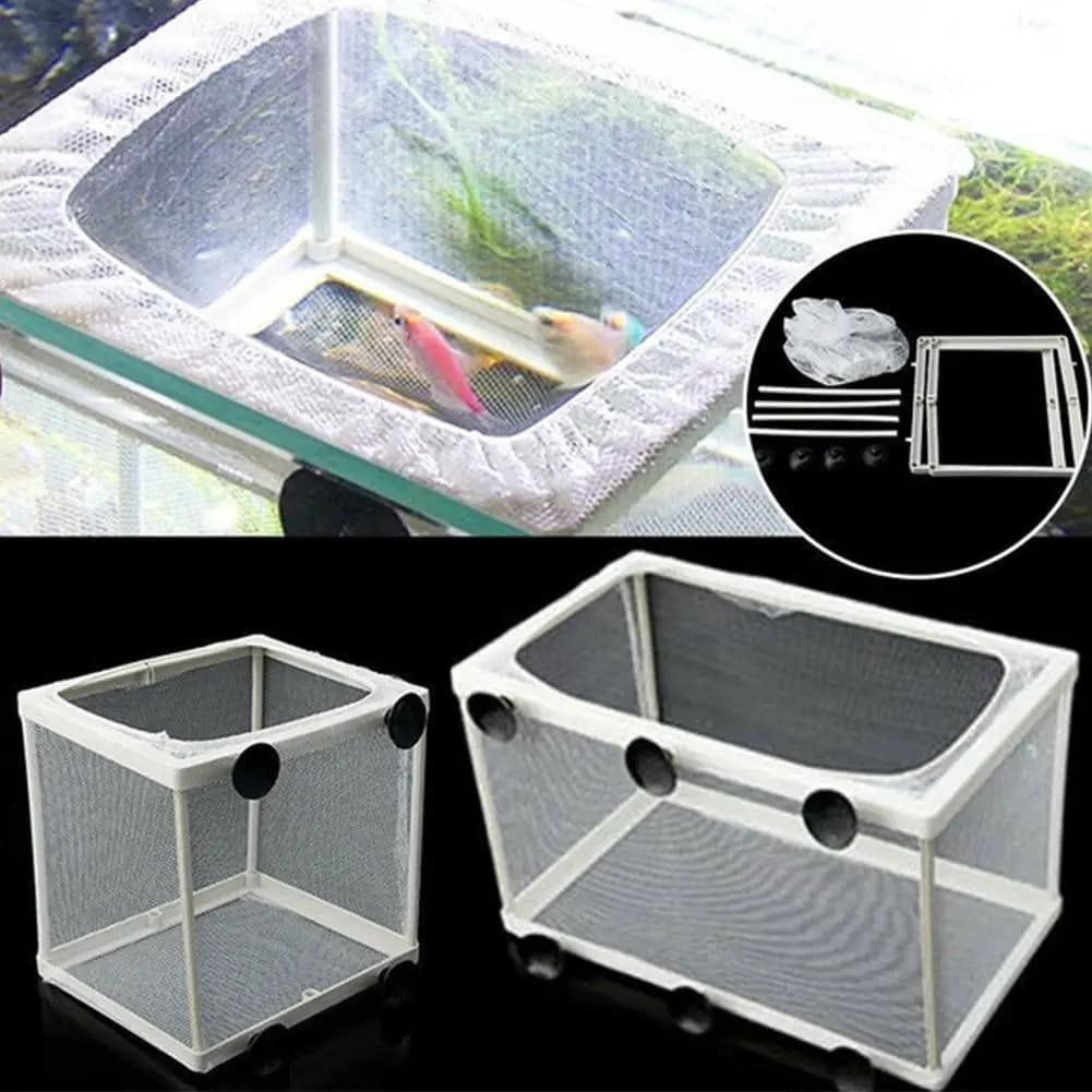 Scatola isolante per incubazione per acquario, allevamento di pesci, rete per incubatrice, sospesa, 1 pz