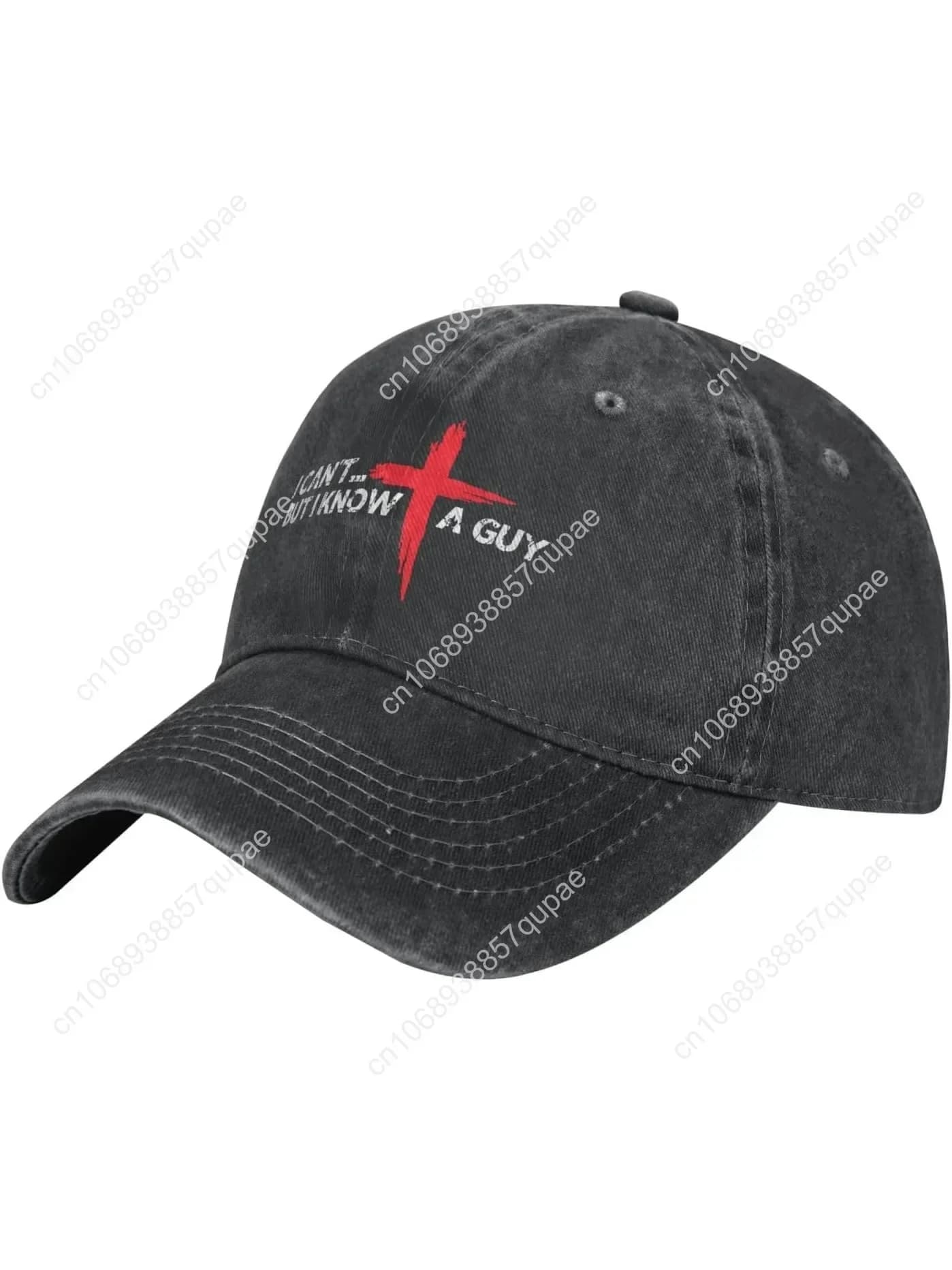Jesus Crosses Funny Christians Hats for Men Baseball Cap I Can't But I Know A Guys Sport Caps for Mens Hiking Hats