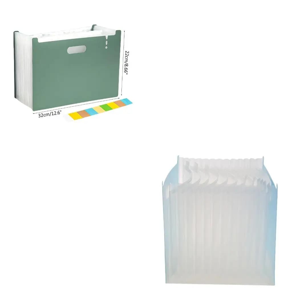 Document File Folder Expandable Accordion Folder 13 Pockets Large Capacity for Filling Test Papers Files