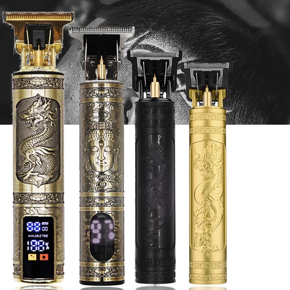 OHS Rechargeable Vintage T9 Cordless Haircutting Machine Electric Shaver for Men Haircuts Barbiere Trimmer Barba Rasoi