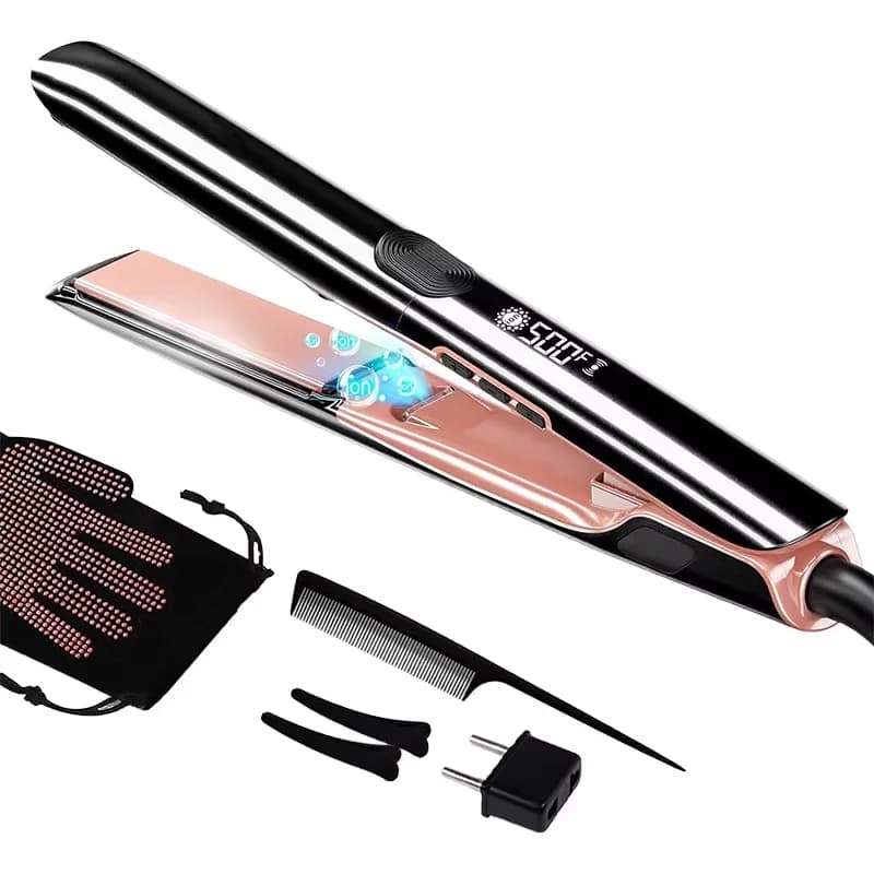 Ceramic Smart Library Professional Hair Plate with Vibration Technology, Rapid PTC Heating, Factory Price, for All Hair Types