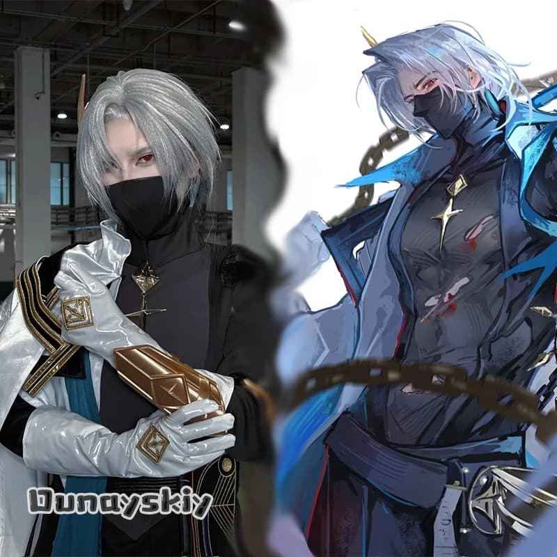 Yumekiri@Arknights Ulpianus Costume Cosplay Parrucca Starrare nell'Abisso Uniforme Nuova Pelle Copricapo Maschera Halloween Uniformi Ragazza