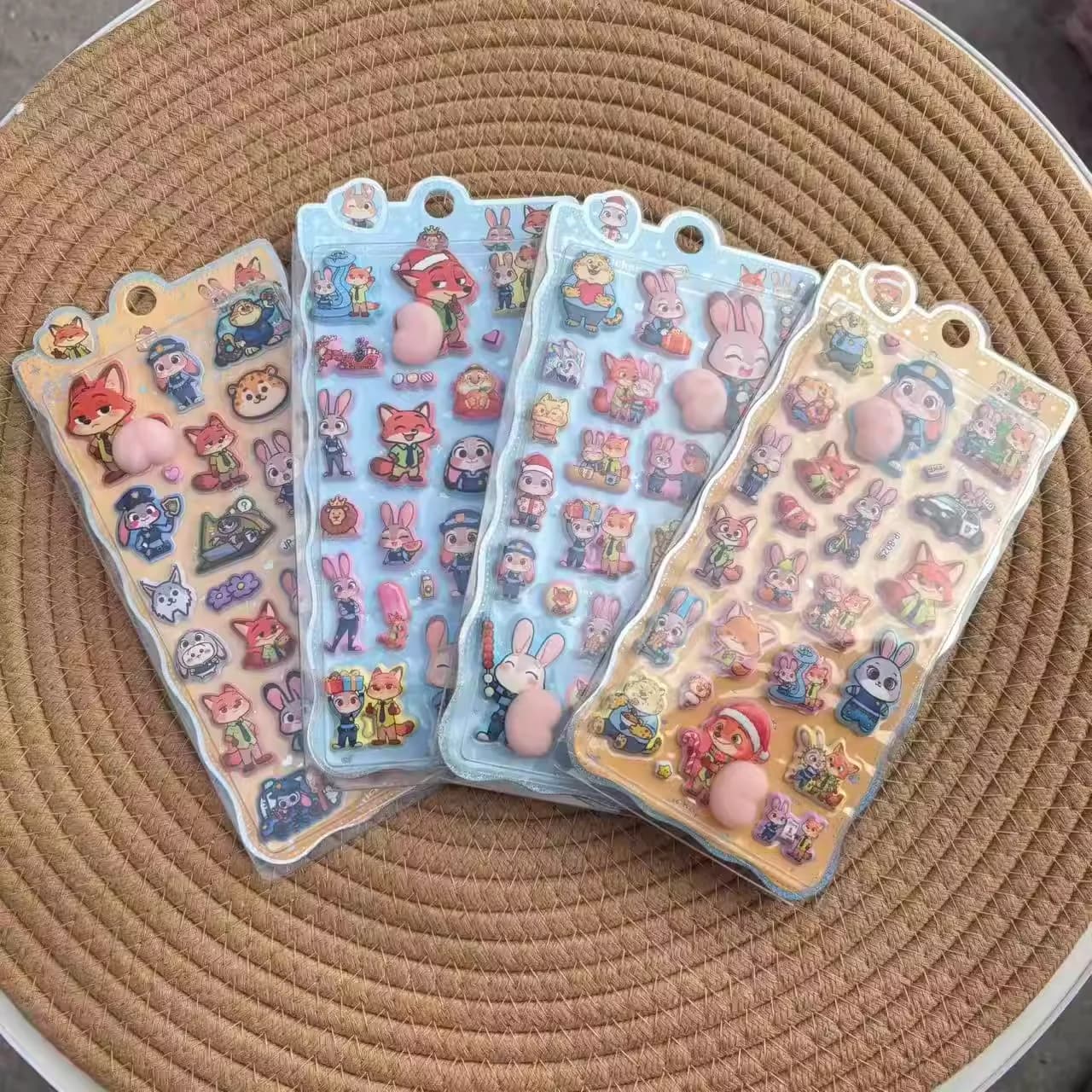 20-40 Pezzi Adesivi Kawaii Zootopia KT Cat a Forma di Sedere, Adesivi Morbidi a Forma di Glutei, Adesivi 3D a Bolle per Decompressione, Decorazione per Cover Telefono, Regalo