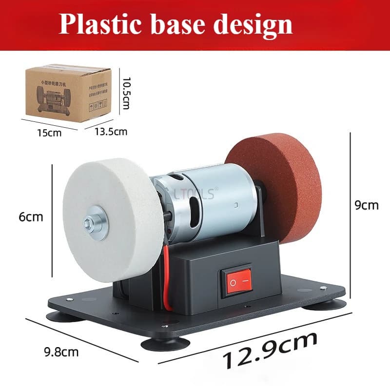 Mini Smerigliatrice Elettrica Domestica Multifunzione per Affilatura, Molatura, Foratura e Lavorazione del Legno, Resistente all'Usura e Pratica