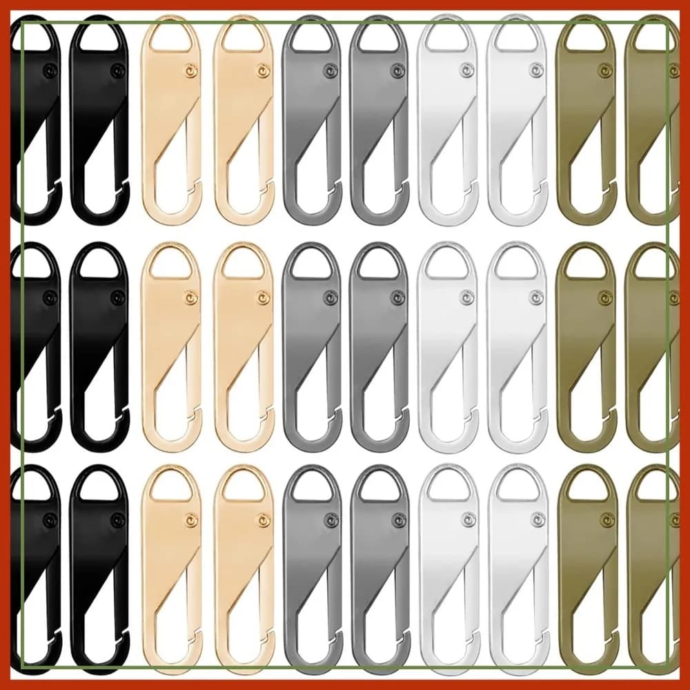 Kit di riparazione cerniere staccabili da 30 pezzi con tiranti in metallo per valigie, abbigliamento, zaini, stivali, borse - 5 colori