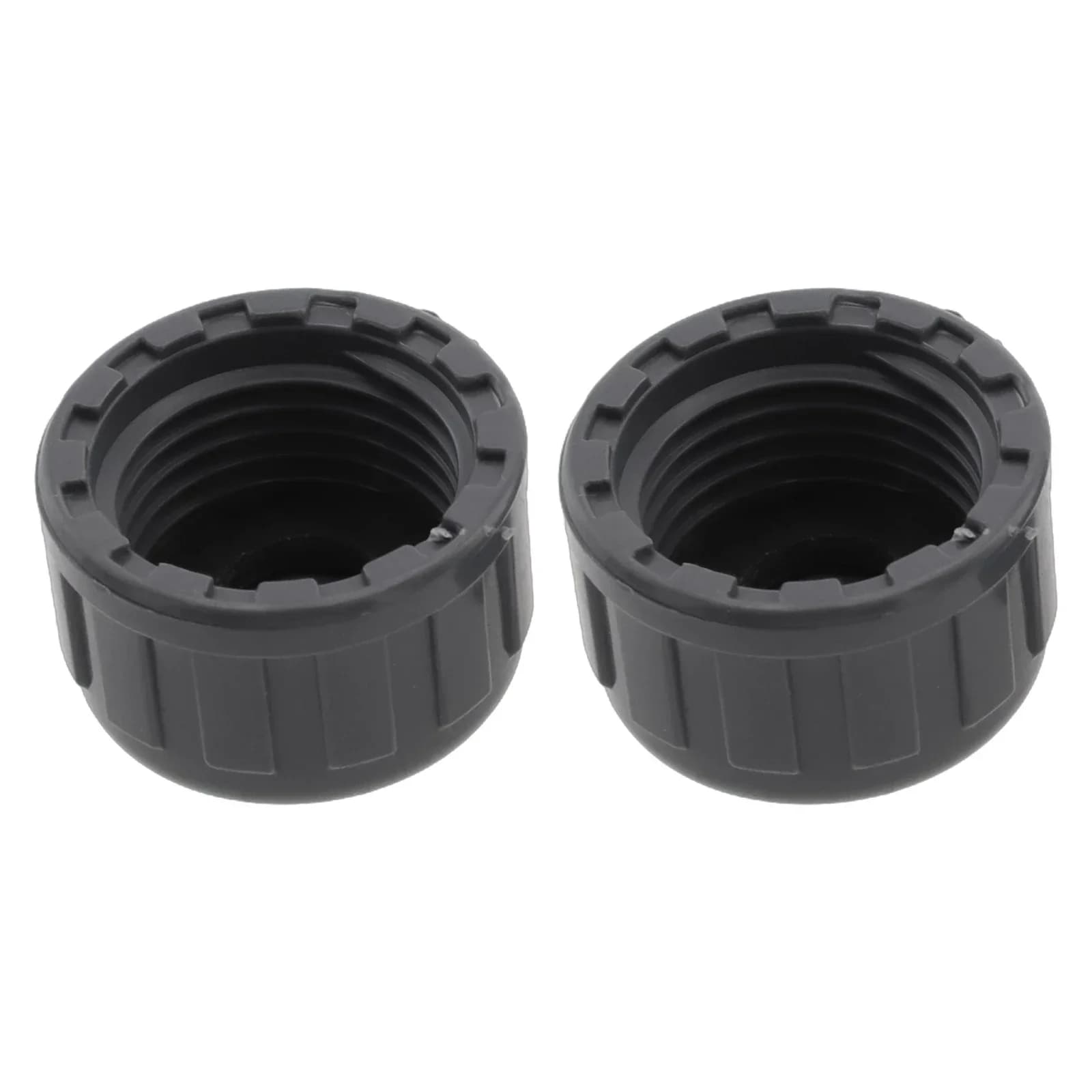2pcs PVC Threaded Cap Round Female Thread Hose Connector With Rubber Seals Kit 20mm/25mm/32mm Pipe Ends Blanking Plug