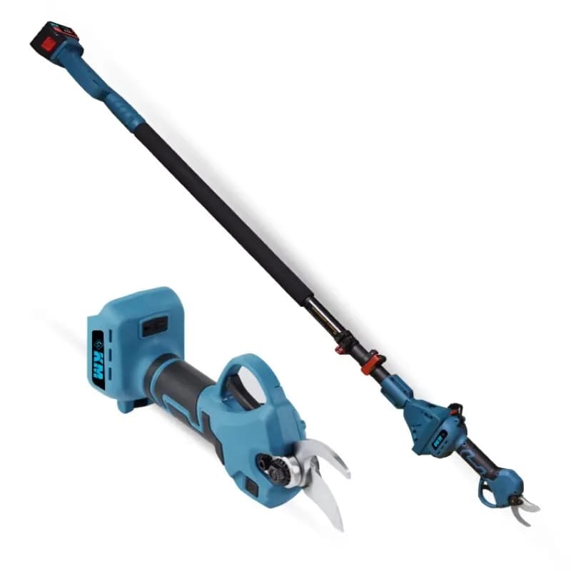 Electric Cordless Rechargeable Telescopic Bypass Anti-Slip Grip DIY Industrial Grade Plastic Handle Garden Pruning Shear