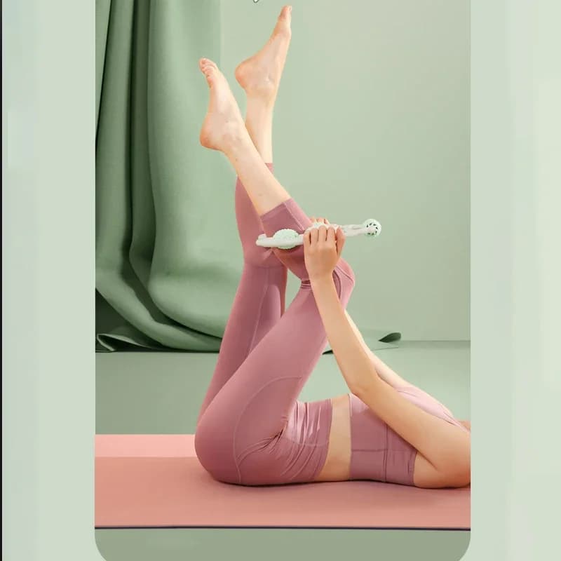 2025 hot sale gym yoga ring calf leg slim equipment fitness foam tree muscle relaxer hand leg massage roller masseur