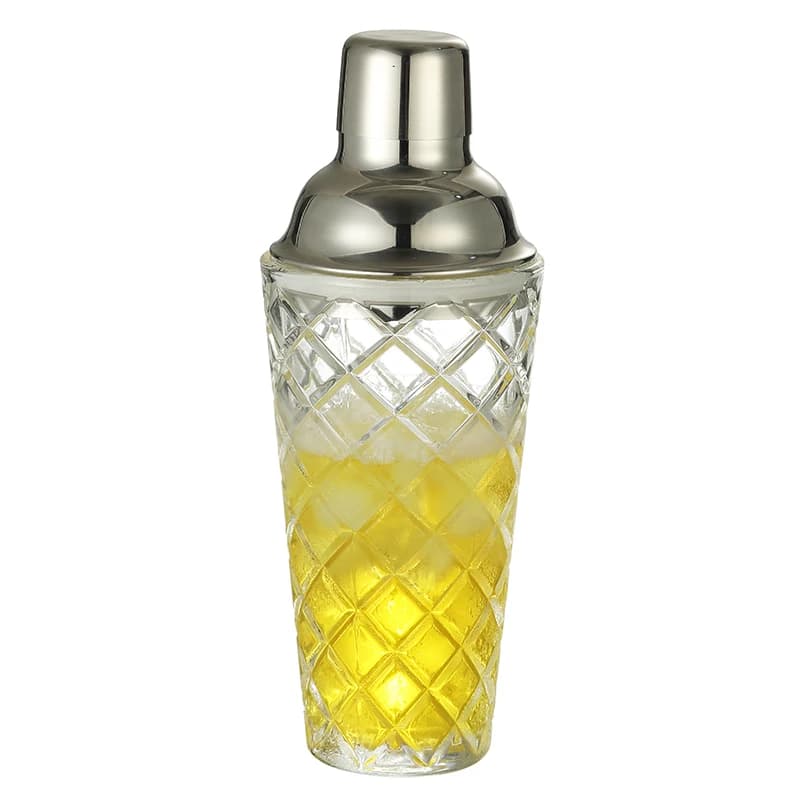 Shaker per cocktail in cristallo, vetro shaker per martini da 17 once