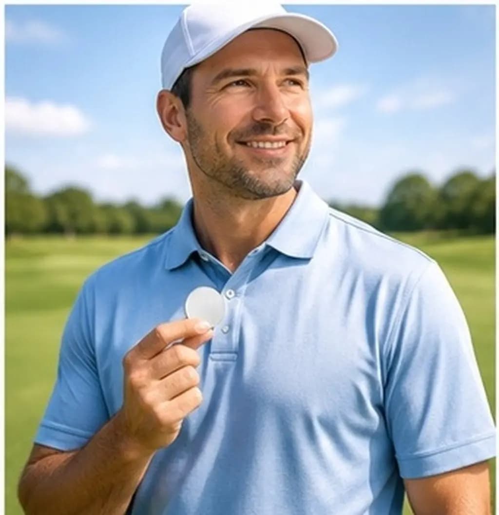 5Pcs Iron Golf Ball Markers High Durability Flat Round Golf Position Markers Easy to Carry Replacement Marking Accessories