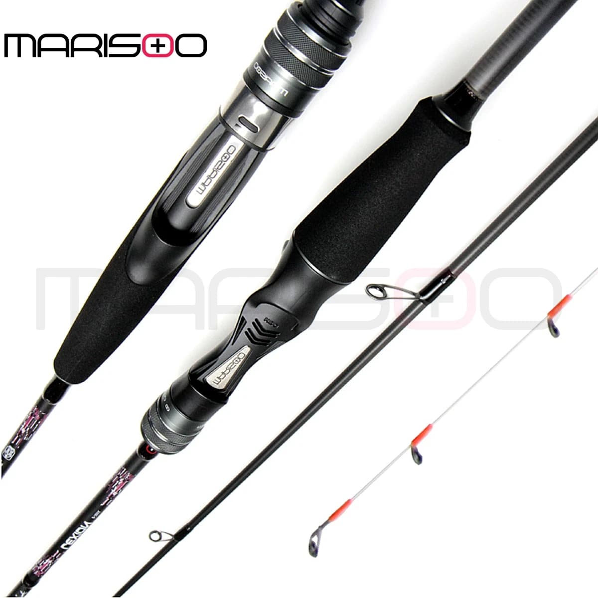 MARISOO LEXION Calamari portatile ultraleggero in due pezzi ad alto tenore di carbonio adatto per la pesca in mare e la pesca in barca