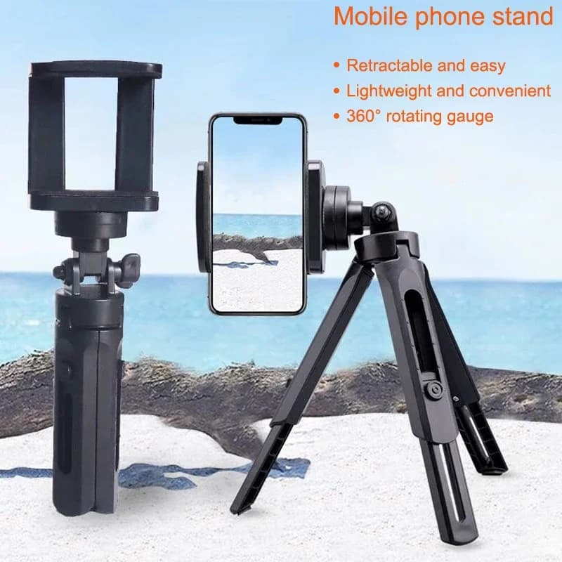 Supporto per telefono treppiede per selfie stick per telefono cellulare mini desktop estensibile portatile per smartphone per selfie video dal vivo