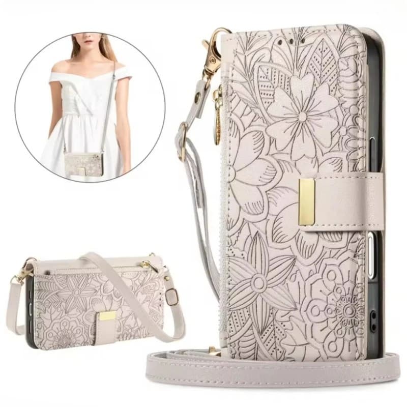 Wallet Leather Case For Google Pixel 11 10 9 8 7 Pro XL 10A 9A 8A 7A With Card Slots Wrist Strap Zipper Crossbody Flip Cover Bag