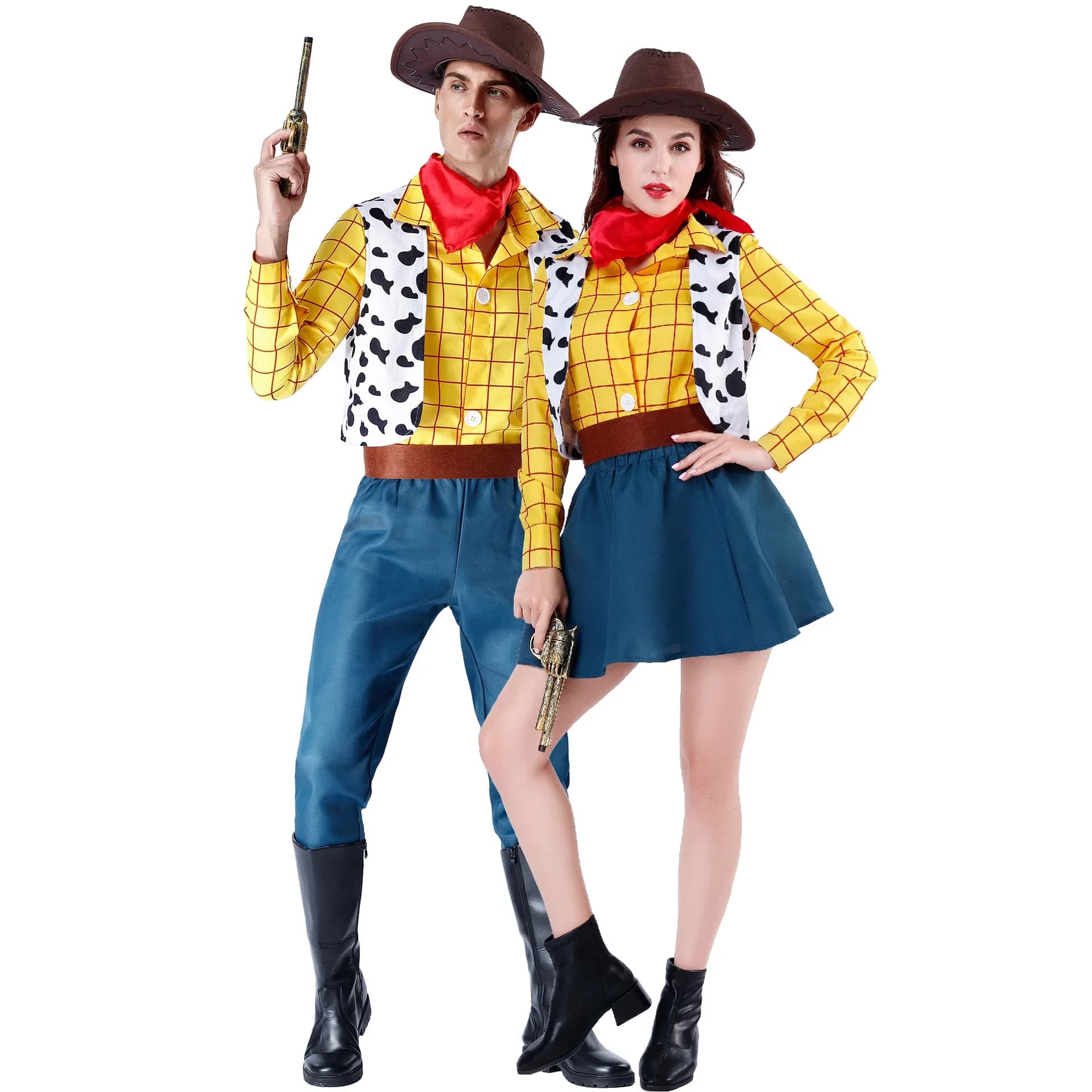Story Woody Cosplay Costume Sets Cowboy Christmas Unisex Sheriff's Halloween Carnival Dress Up Party Toy Stage Performance