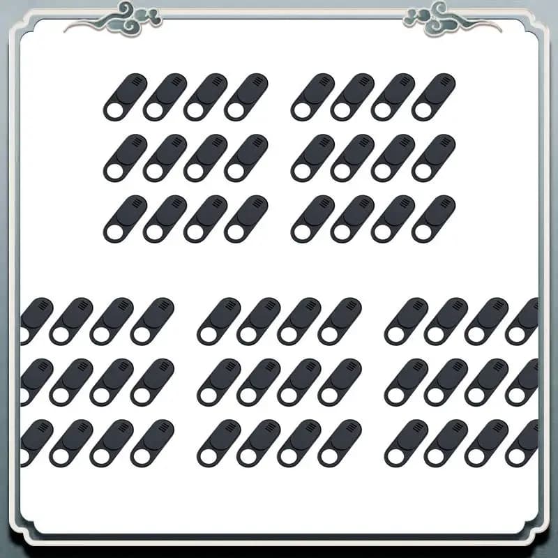 Copertura per webcam premium, copertura per fotocamera Web dal design ultra sottile da 60 pezzi per laptop, PC, Imac, computer, Ipad, Pro- Nero