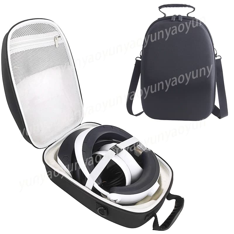 Storage Bag for PSVR2, Rigid EVA Portable Storage Protective Travel Case, VR2 PS5 Accessories