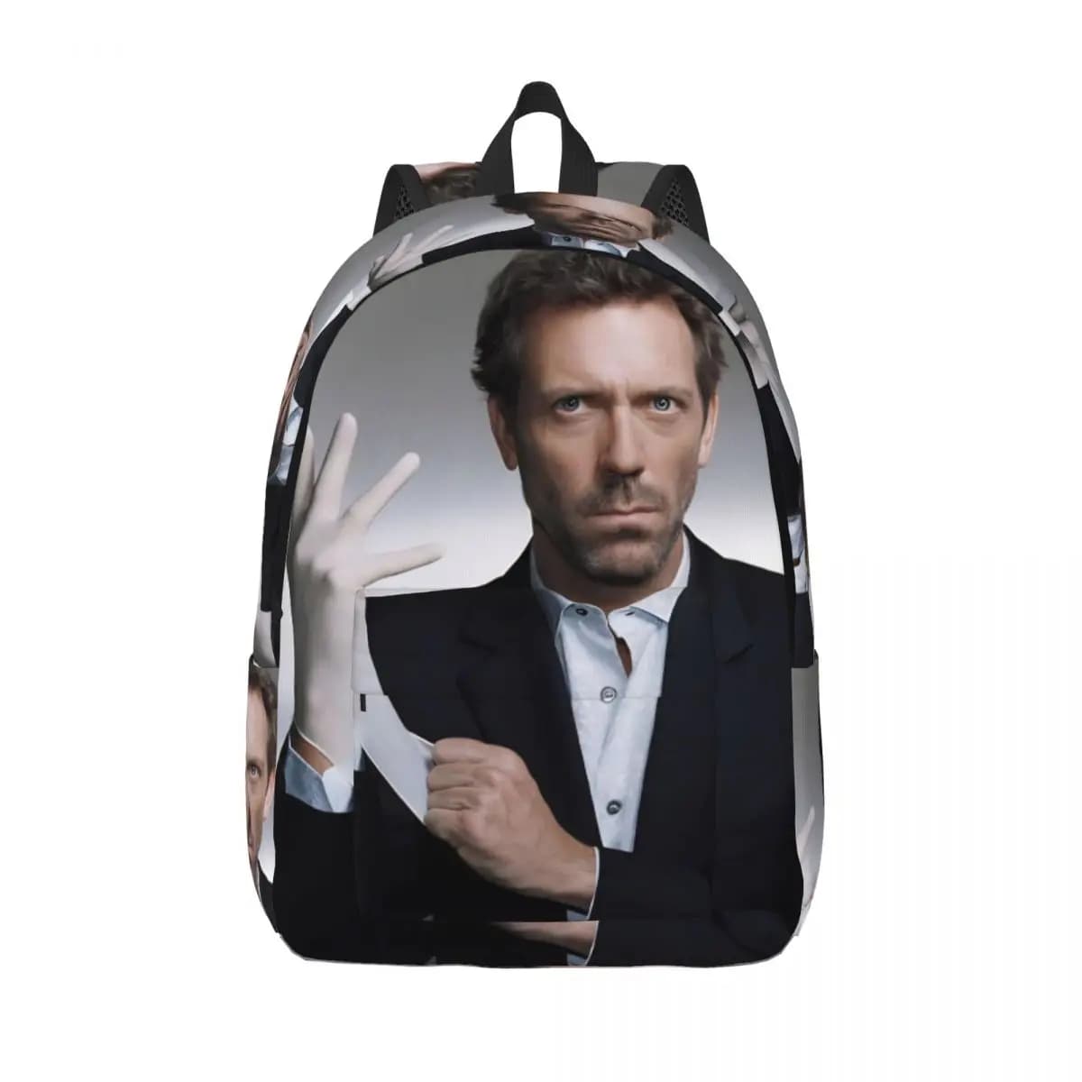 House MD Dr Gregory House Zaino classico da esterno per scuola superiore, escursionismo, viaggio, per uomo e donna, borse in tela per laptop