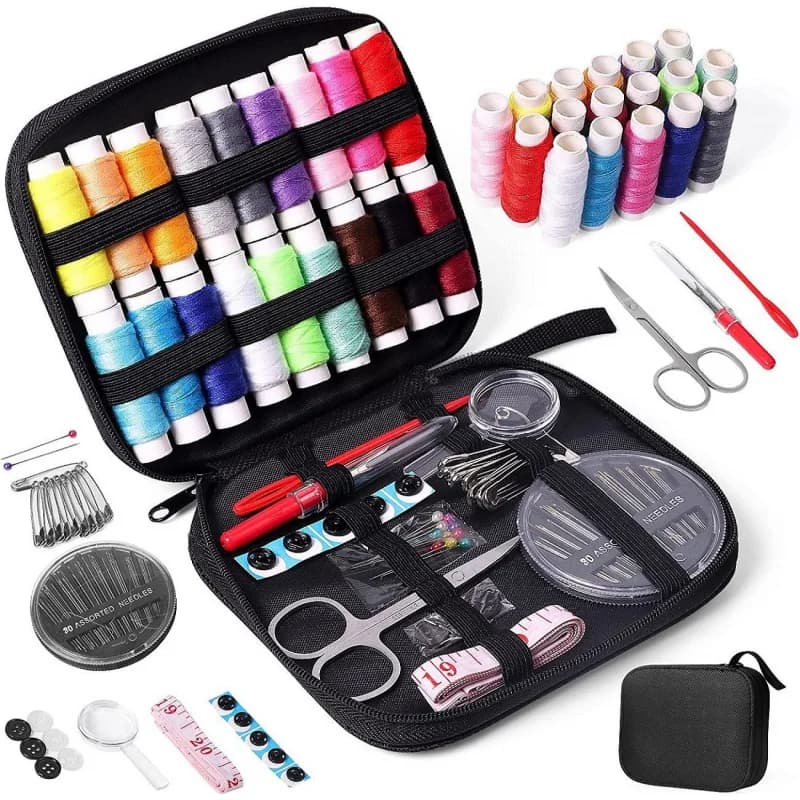 Kit Multifunzionale per Cucito Fai-da-Te con Fili e Aghi per Quilting, Cucitura e Ricamo, Strumenti e Accessori per Cucito