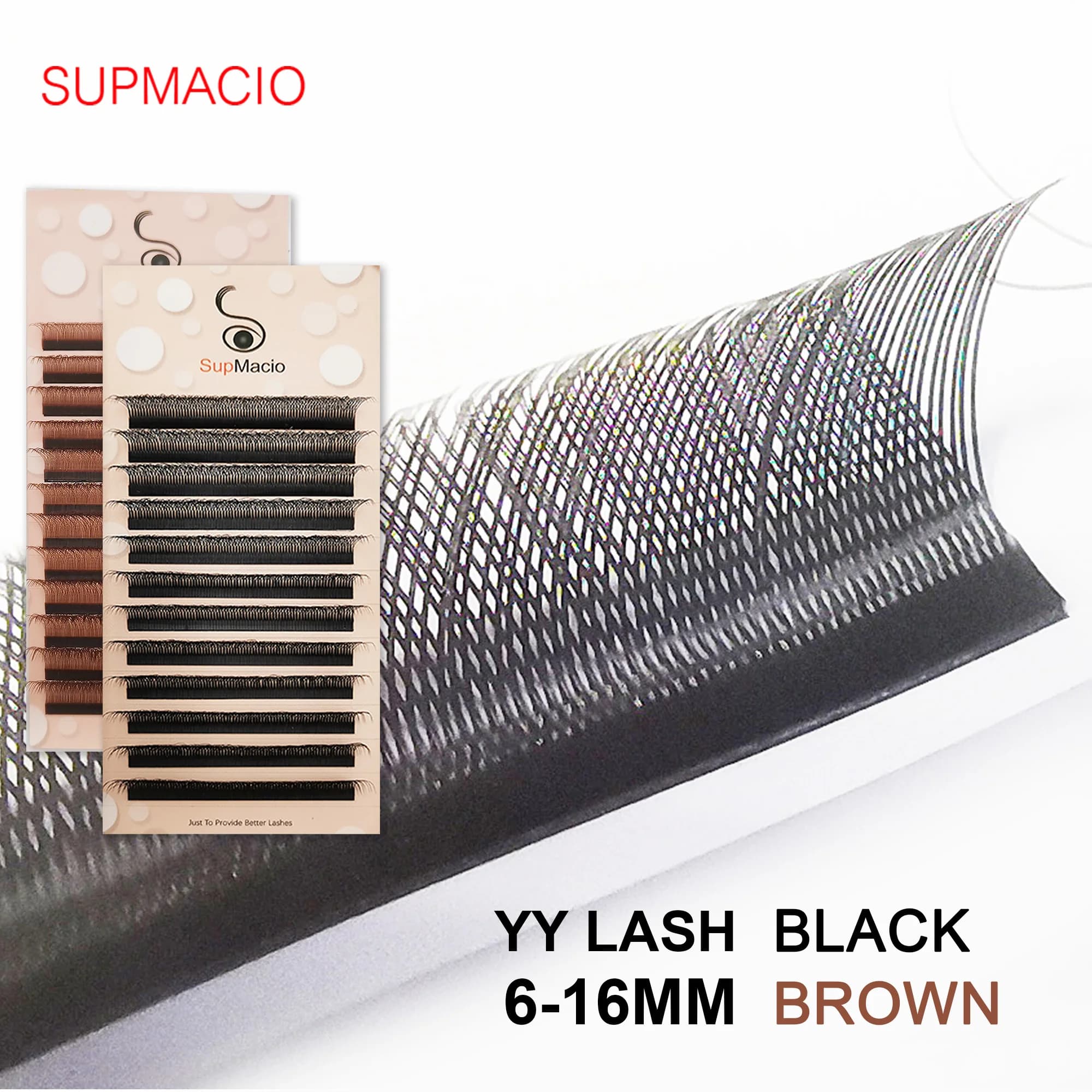 Supmacio YY Extension Eyelashes 6mm 7mm Y-shaped eyelashes 0.07 Fake Vison C/D Natural Soft Brazilian Eyelashes Prefabricated volume fans