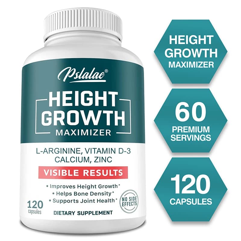 Height Gaining Supplement - Absorption, Promotes Bone Growth, Helps Natural Height Growth, Improve Immunity, Non-GMO, Vegan