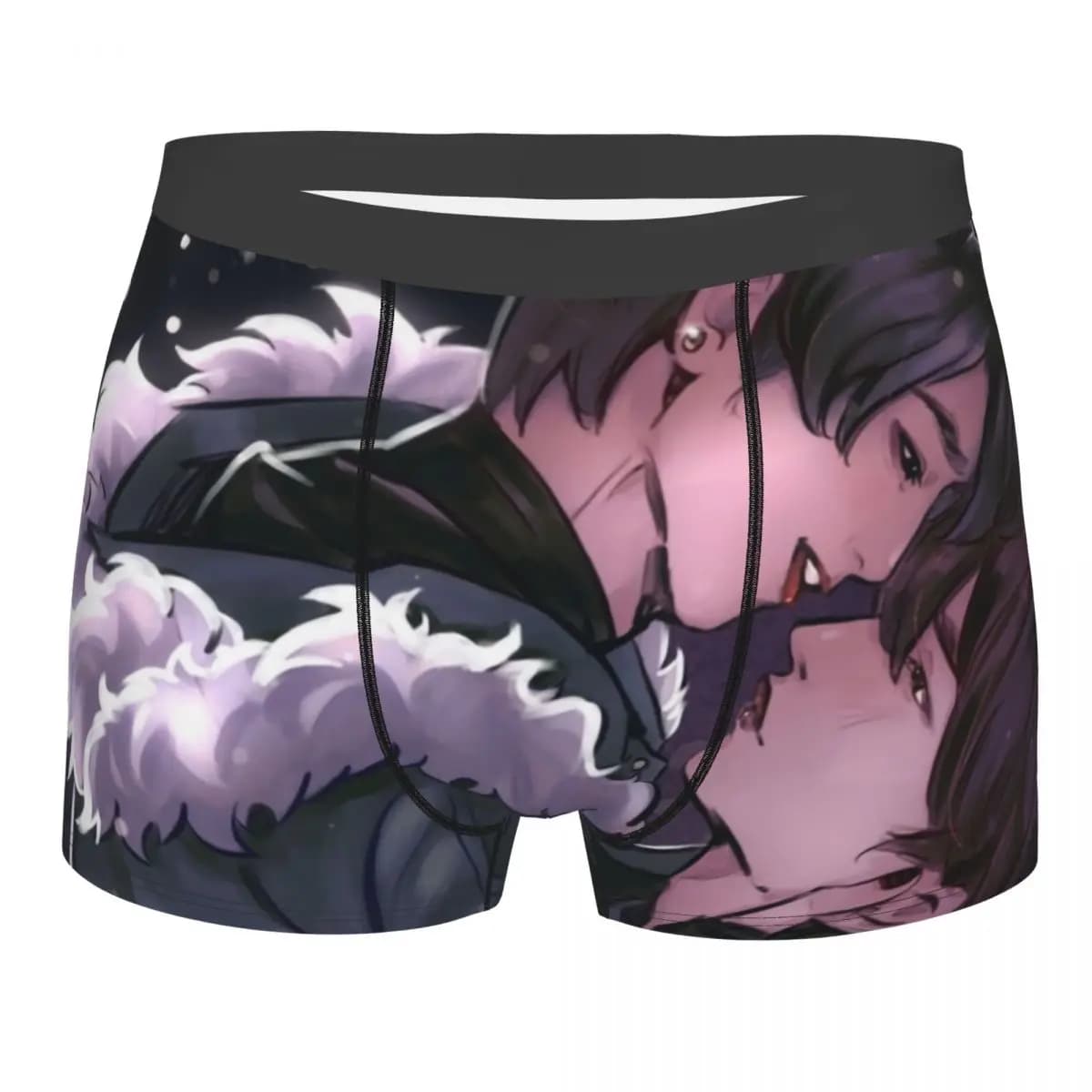 Minsung Music Singer Boxer Shorts da uomo con stampa 3D, intimo elasticizzato da uomo, slip