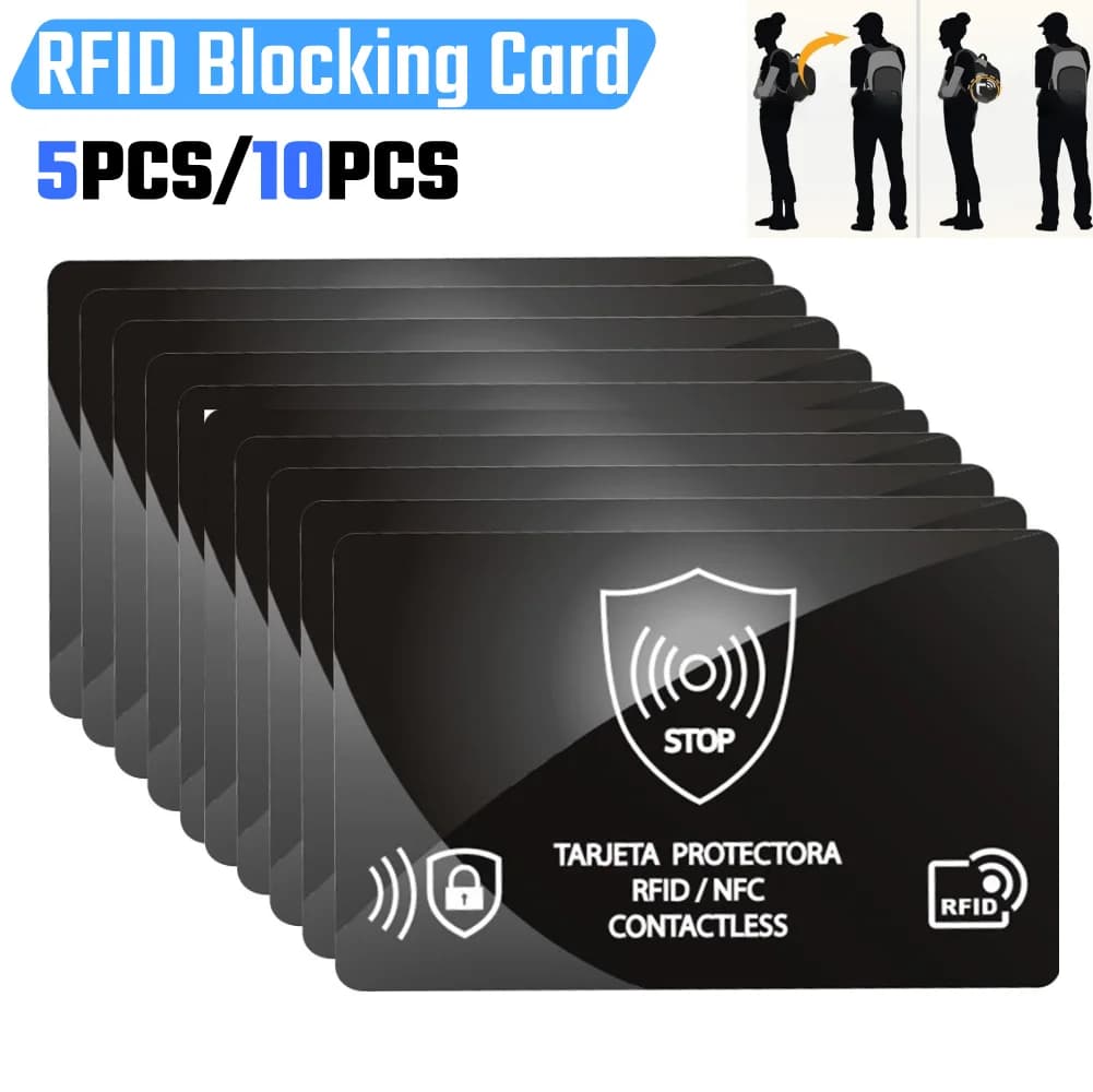 5/10 pezzi NFC carta di credito di debito carta di blocco RFID una carta protegge l'intero portafoglio protezione del passaporto per la borsa della custodia del passaporto