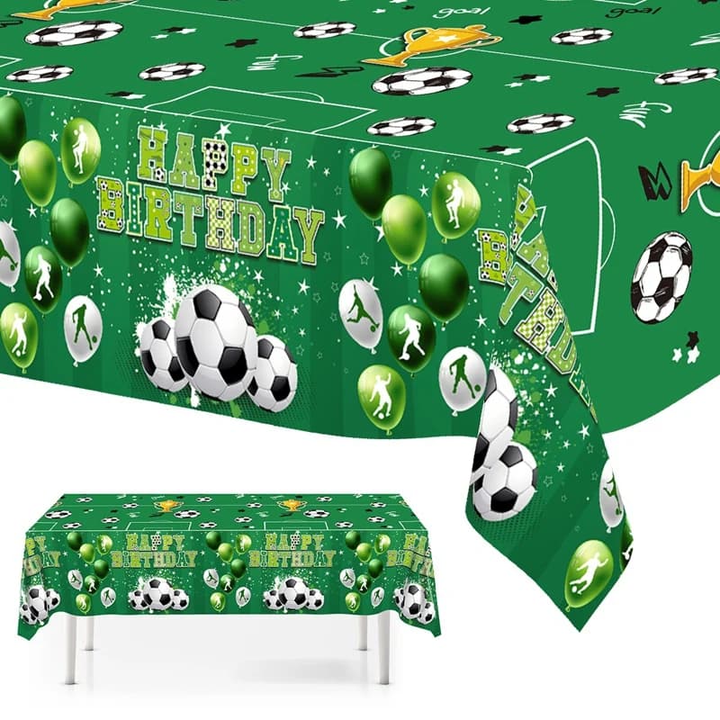 Tovaglia usa e getta per feste di calcio Bambini Ragazzo Calcio Sport Tema Compleanno Copritavolo Decorazione Bomboniere Forniture Baby Shower
