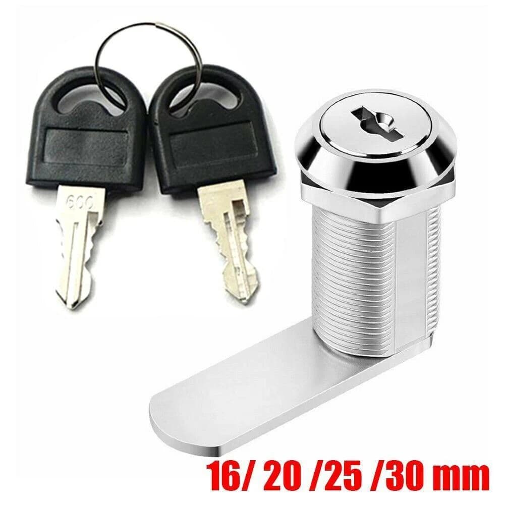 1pc Cam Lock Security Lock 16-30mm tipo di apertura singola Cam Lock Door Mail Box Storage Cabinet armadietto per mobili con 2 chiavi