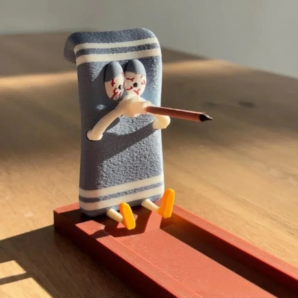 Porta Incenso Divertente per Arredamento Ufficio, Bruciatore Artigianale Resistente al Calore, Raccoglitore di Ceneri in Plastica, Bruciatore di Incenso da Interno per Casa