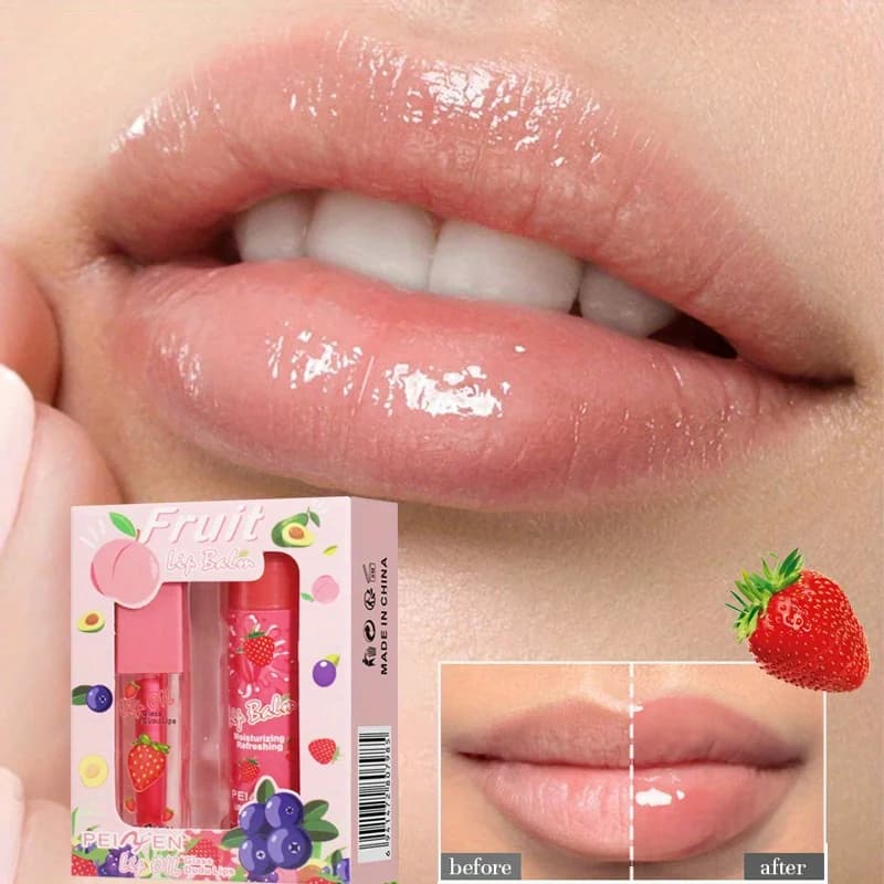 Set of 2 days and nightwear Balm for light and moisturizing lips Lucidalabbra Hydrating Anti-Crepa Dry Skin