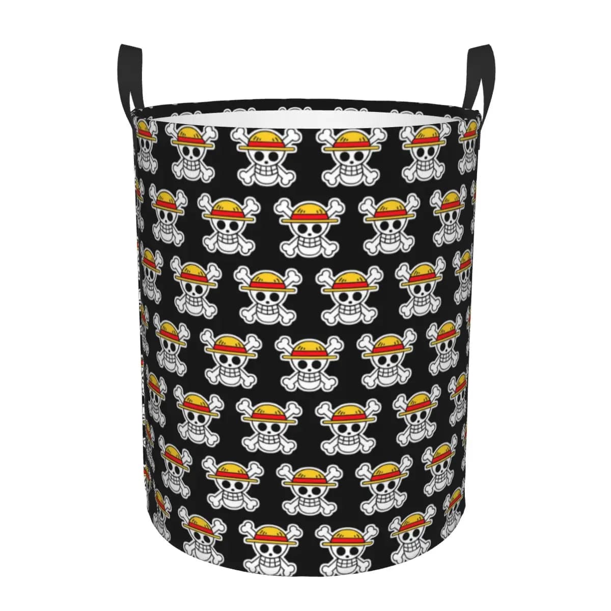 Custom whiteboard basket with pirate skull, folding basket for Japanese anime, for toys containers for kindergarten
