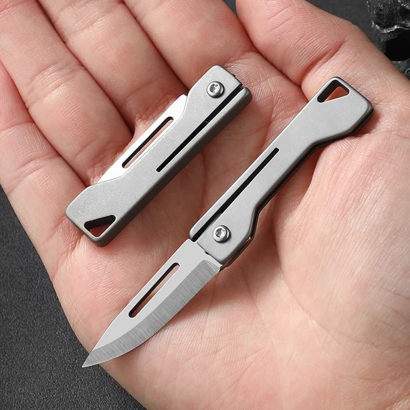 Titanium Folding Mini Pocket Knife EDC Slim Pocket Knife Pocket Knife For Women Fruit Knives