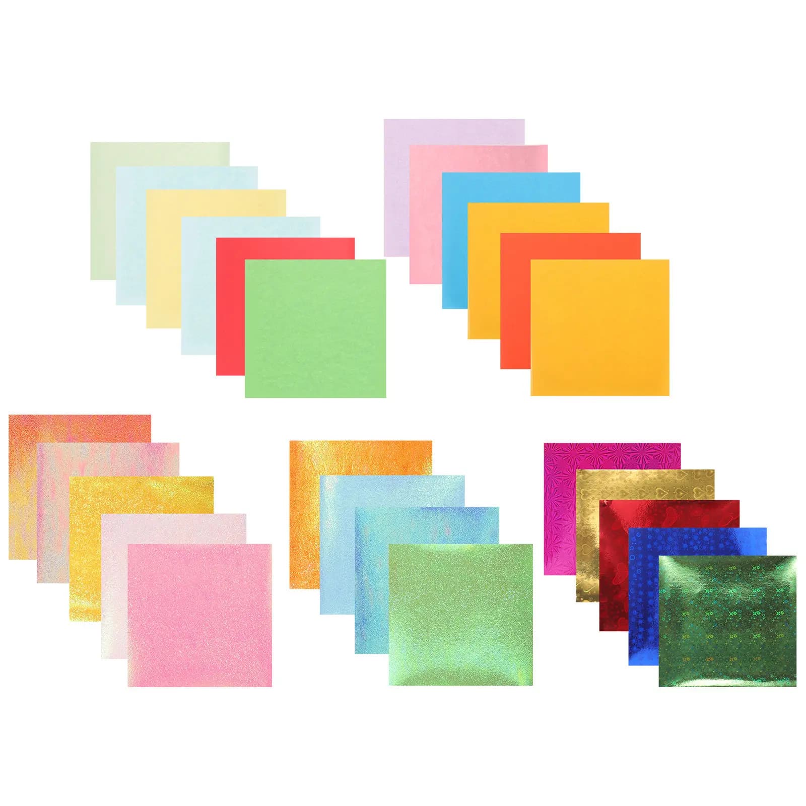 200Pcs Exquisite Embossed Paper Kit DIY Folding Craft Paper for Scrapbooking Decoupage Party Decor Home Decoration Handmade Gift