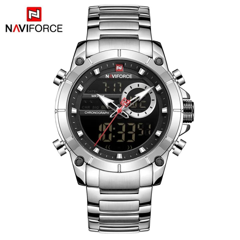 Men's Relogio Masculino NAVIFORCE Top Brand Men's Luxury Quartz Watch Fashion Sports Wrist Watch with Men's Military Chronograph