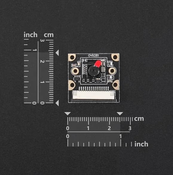 Camera module with global shutter Raspberry Pi OV9281 1MP monochromatic | 1280x800 | No distortion for fast movement | Includes cables
