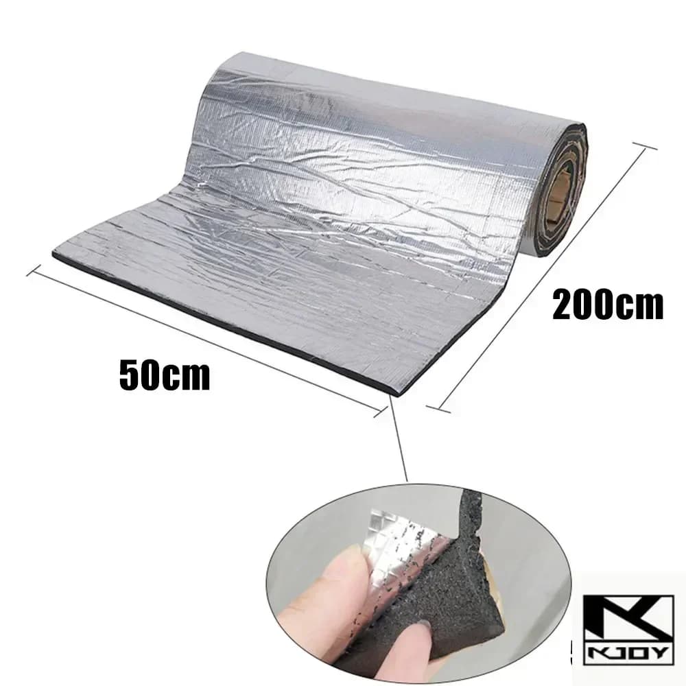 kkjoy 200x50cm Sound Insulation Panels Fireproof Thermal Mat car deadening
