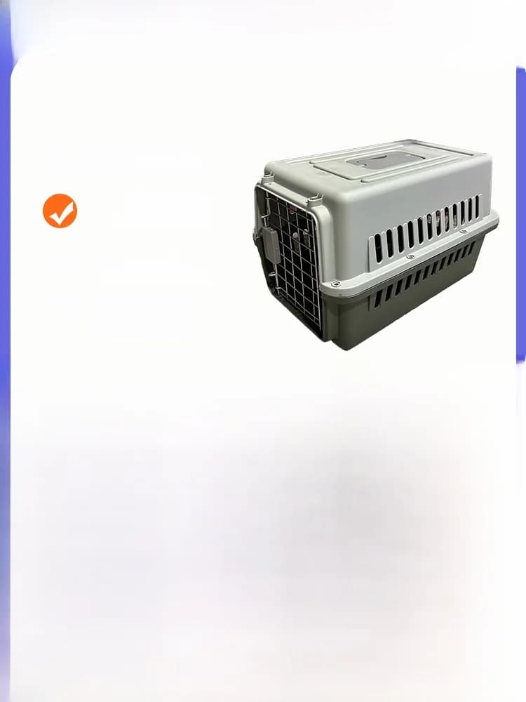 Trasportino Portatile per Animali Domestici, Gabbia da Viaggio per Aereo, Treno e Auto, Box Manuale per Cani, Accessori per Animali