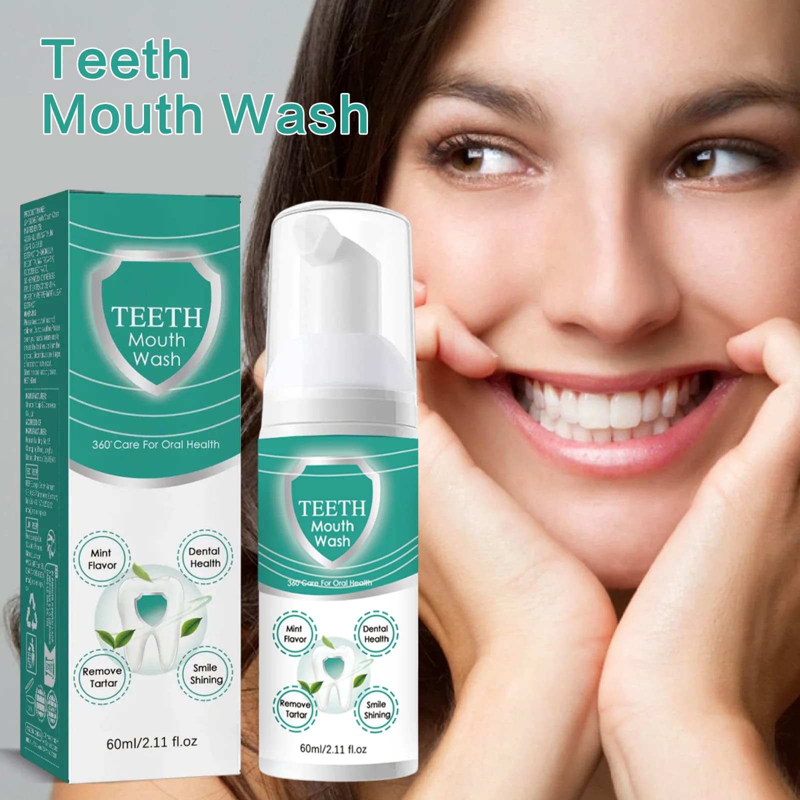 Foam toothpaste: deep cleansing for stains and yellowing of teeth, care for gums and fresh breath