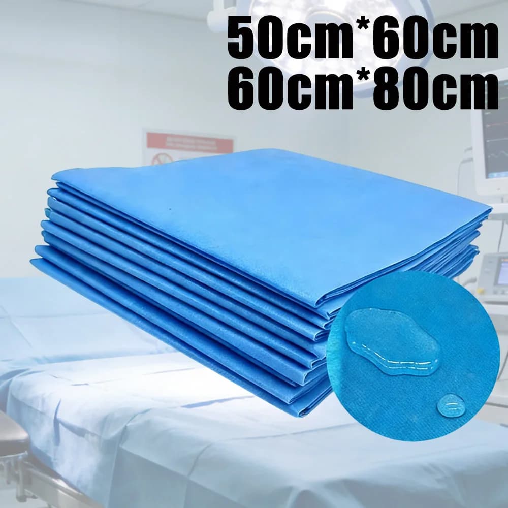 20-100Pcs Sterile Disposable Surgical Drapes Sheet Blue Non-woven Beauty Salon Waterproof/Oil-Proof Thick Nursing Pad Mat Cover