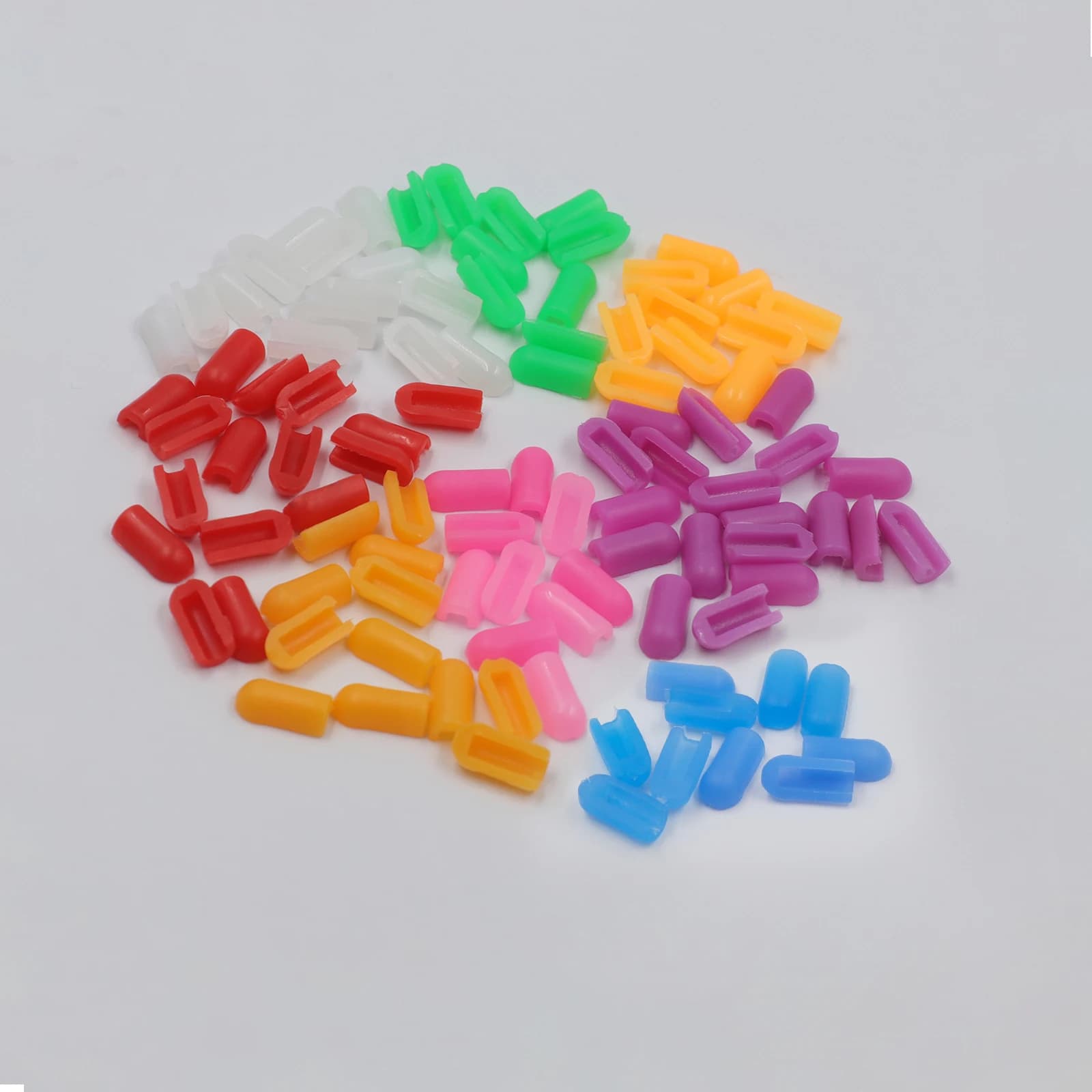 100/500 Pz LED Neon Strip End Cap Per 12 V 2835 5050 6X12mm Neon Luce Fibbia In Plastica Accessori Flessibili di Alta Qualità 8 Colori