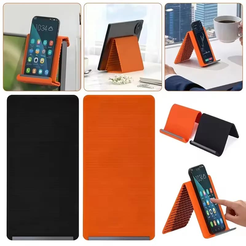 Supporto per telefono da scrivania pieghevole e regolabile, creativo, deformabile, multifunzionale, per iPhone, iPad, Samsung, tablet e laptop